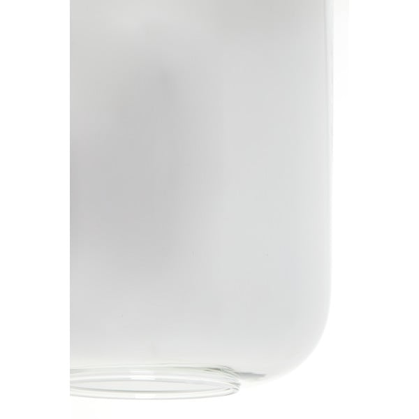 Черна лампа за таван със стъклен абажур 100x22 cm Lekar - Light & Living-image-1