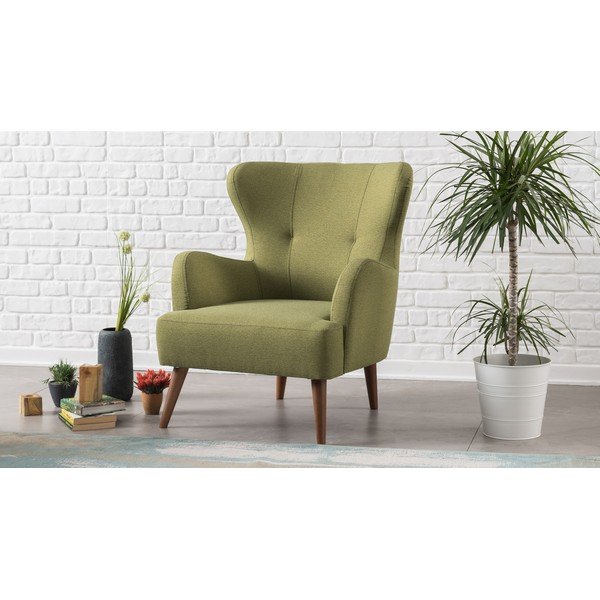 Маслиненозелен фотьойл Jane Karina - Balcab Home-image-1