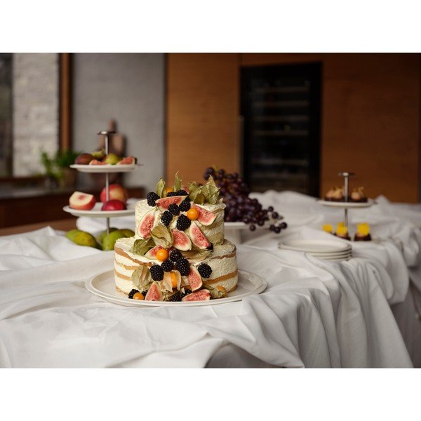 Поднос за сервиране порцеланова тава ø 32 cm Eau – Zone-image-1