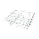 Сушилня за съдове в сребърен мат Bruno, 36 x 33 cm - Metaltex