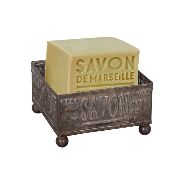 Кафява метална сапунерка Savon – Antic Line