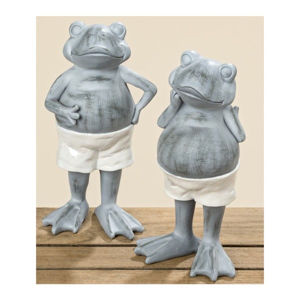 Sada 2 dekorativních sošek Boltze Frog Family