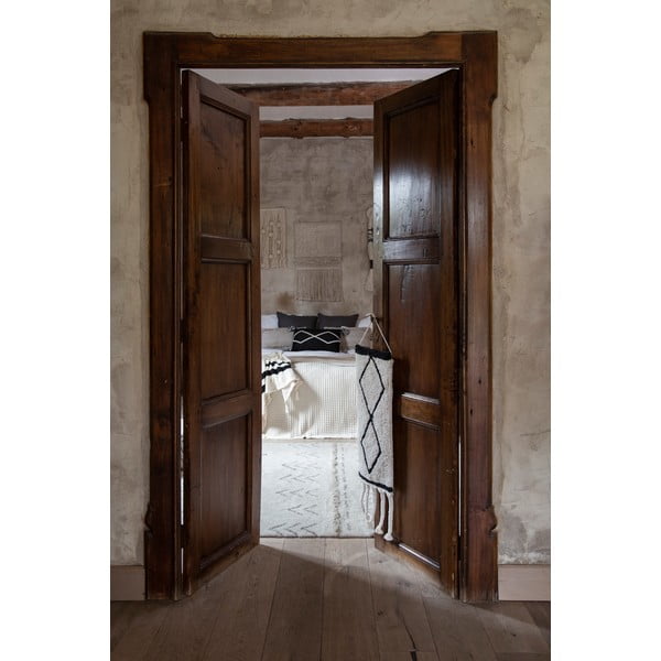 Кремав ръчно изработен вълнен килим подходящ за пране 140x200 cm Lakota Day – Lorena Canals-image-4