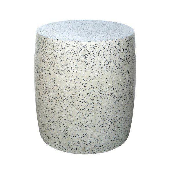 Кръгла градинска маса за съхранение от terrazzo цимент ø 40 cm Terrazzo – LDK Garden-image-1