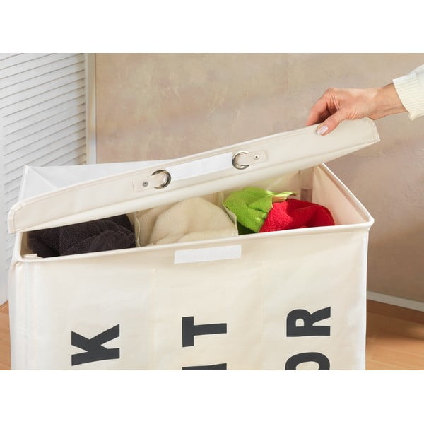 Бежов троен кош за пране , 117,6 л Trivo - Wenko-image-4