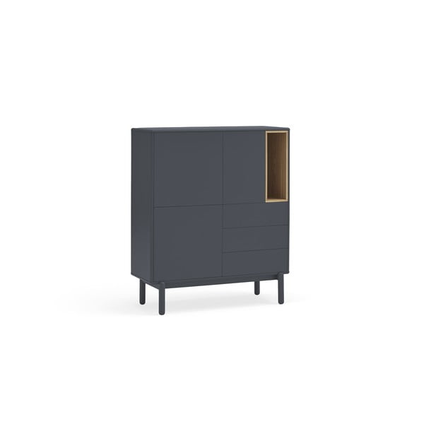 Тъмно сив висок скрин 100x120 cm Corvo - Teulat-image-2