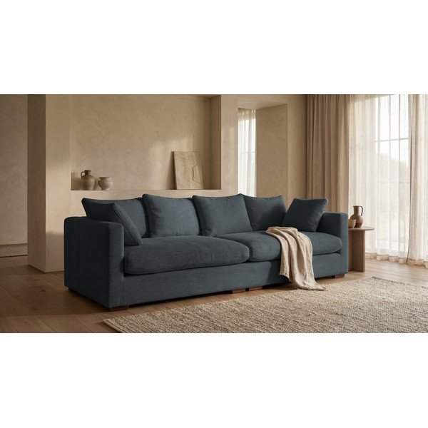 Сив велурен диван 266 cm Comfy - Scandic-image-1