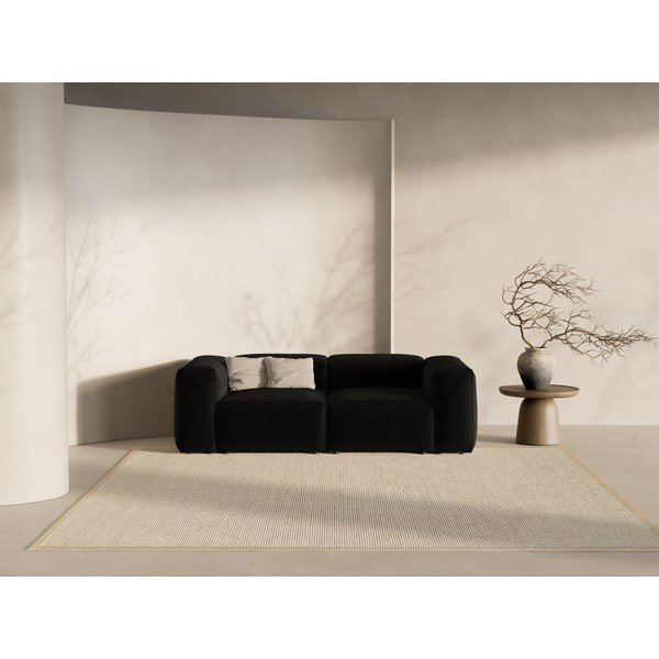Черен диван 224 cm Bergamo – Cosmopolitan Design-image-1
