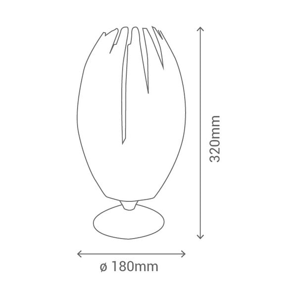 Бяла настолна лампа Medusa - SULION-image-2