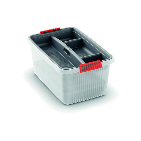 Сив пластмасов разделител за кутия за съхранение 54,5x36x8,5 cm K Latch Box – KIS-image-3