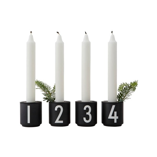 Порцеланови свещници в комплект от 4 бр. Mini - Design Letters-image-4