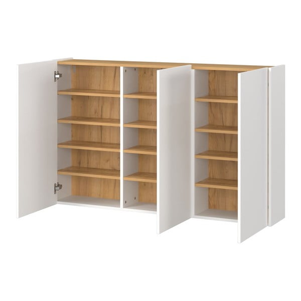 Комплект за коридор от декор от дъб в бял и естествен цвят Libbiano – Germania-image-2