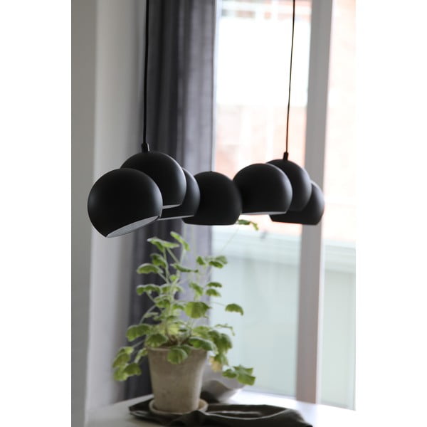 Черно висящо осветително тяло с метален абажур Cupolo – Markslöjd-image-2