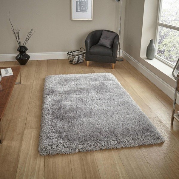 Сив ръчно тъфтинг килим Puro Silver, 80 x 150 cm Montana - Think Rugs-image-1