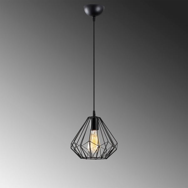 Черно висящо осветително тяло ø 23 cm Diamond – Opviq lights-image-3