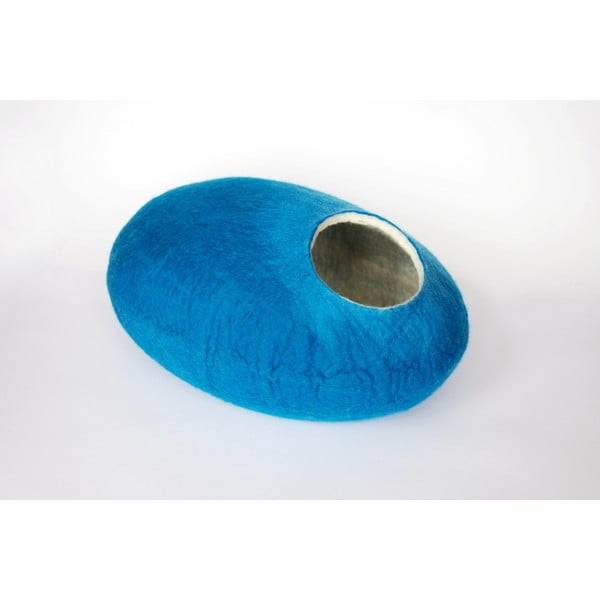 Plstěný pelíšek pro kočku Ulita blue
