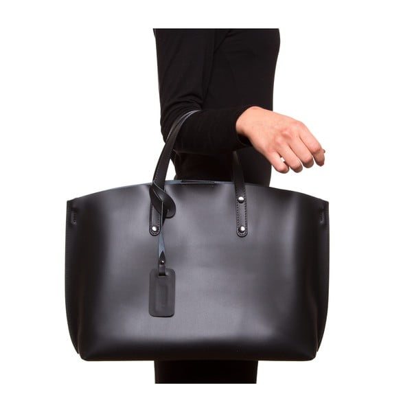 Černá kožená kabelka Luisa Vannini 3034-image-3