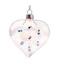 Стъклена Коледна украса 8,5 cm Heart – Dakls