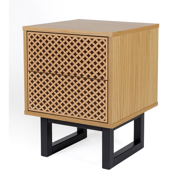 Нощно шкафче от дъб Camden Diamond Mora - Woodman-image-1