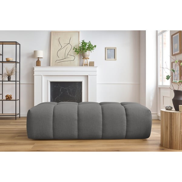 Тъмно сива табуретка за крака Mont-Blanc - Bobochic Paris-image-1