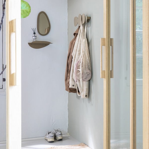 Бежова метална стенна закачалка 35 cm Tumulo – Spinder Design-image-3