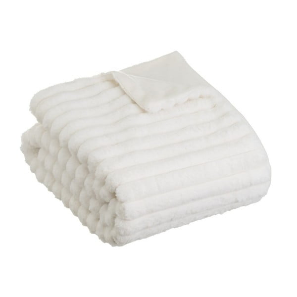 Бяло одеяло от микроплюш 130x160 cm Fur Velvet – Casa Selección
