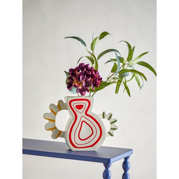 Глинена ръчно рисувана ваза (височина 26 cm) Samila – Bloomingville-image-2
