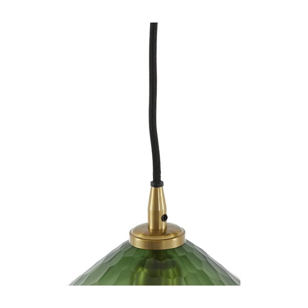 Зелена лампа за таван със стъклен абажур ø 17 cm Danita - Light & Living-image-2