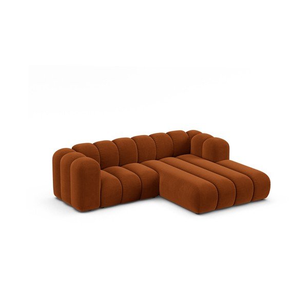 Оранжев ъглов диван (десен ъгъл) Lupine – Micadoni Home-image-1