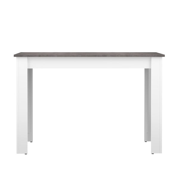 Бяла маса за хранене с бетонен плот 110x70 cm Nice - TemaHome