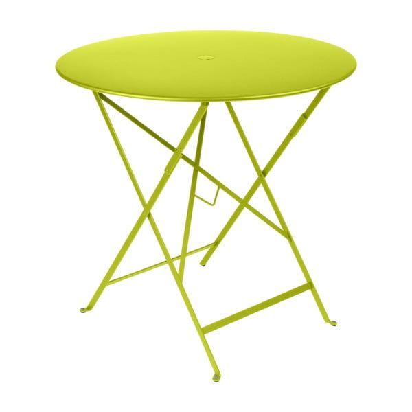 Светлозелена градинска маса за бистро, ⌀ 77 cm - Fermob