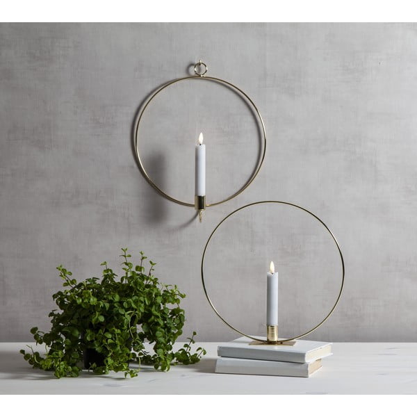 Светлинна декорация в златист цвят Flamme Table - Star Trading-image-3