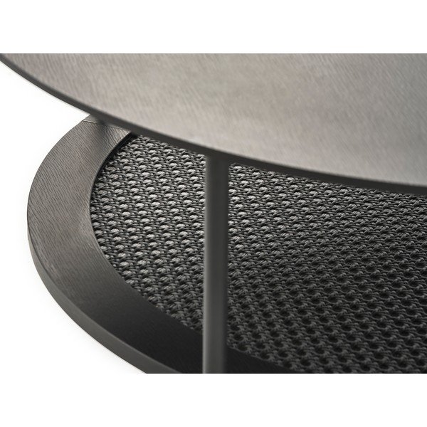 Черна кръгла масичка за кафе ø 80 cm Pensacola – Unique Furniture-image-2