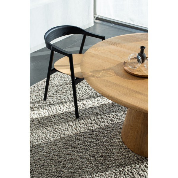 Кръгла трапезна маса от масивен дъб в естествен цвят ø 126 cm Mushroom – Gazzda-image-1