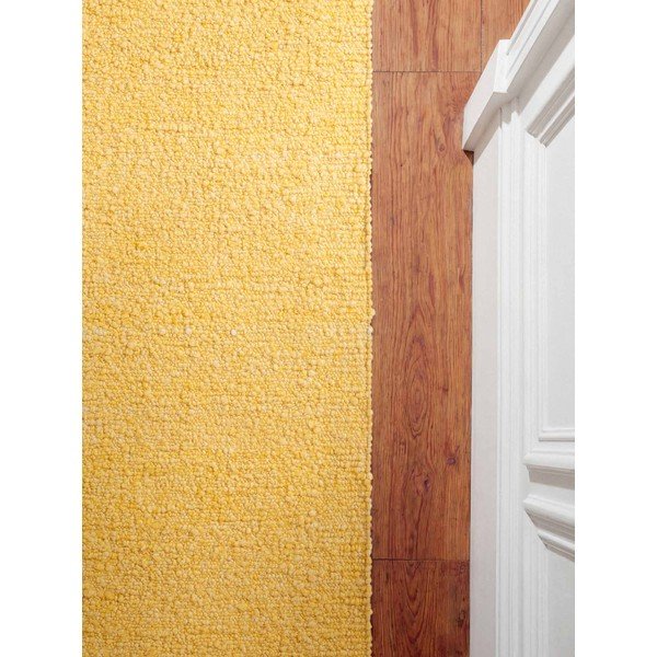 Жълта ръчно изработена пътека от букле 80x200 cm Notting Hill Portobello – Ted Baker-image-4