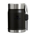 Матово черен термос за храна от неръждаема стомана 400 ml Legendary Food Jar + Spork Black 2.0 – Stanley