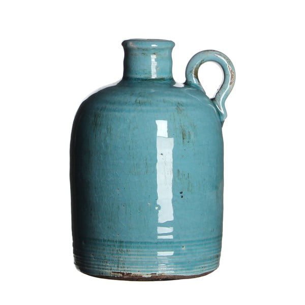 Keramická váza Sil Turquoise, 20x13 cm