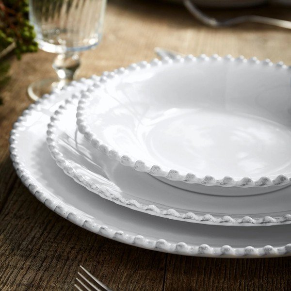 Бяла глинена чиния ø 34 cm Pearl – Costa Nova-image-2