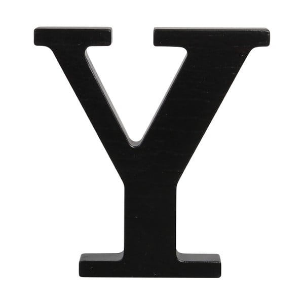 Černé dřevěné písmeno Typoland Y