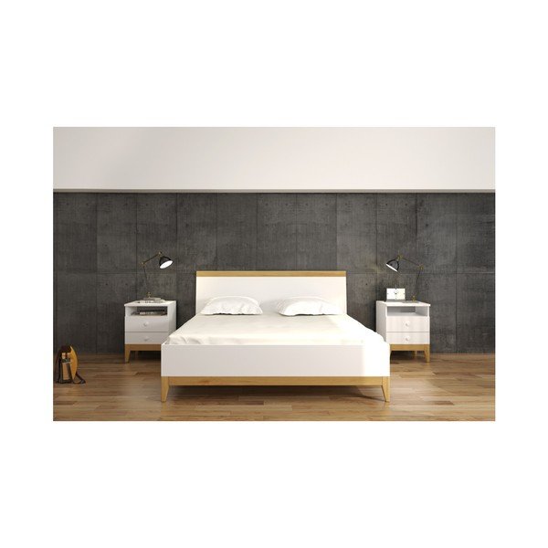 Двойно легло от масивна борова дървесина SKANDICA Livia BC, 180 x 200 cm - Skandica-image-3
