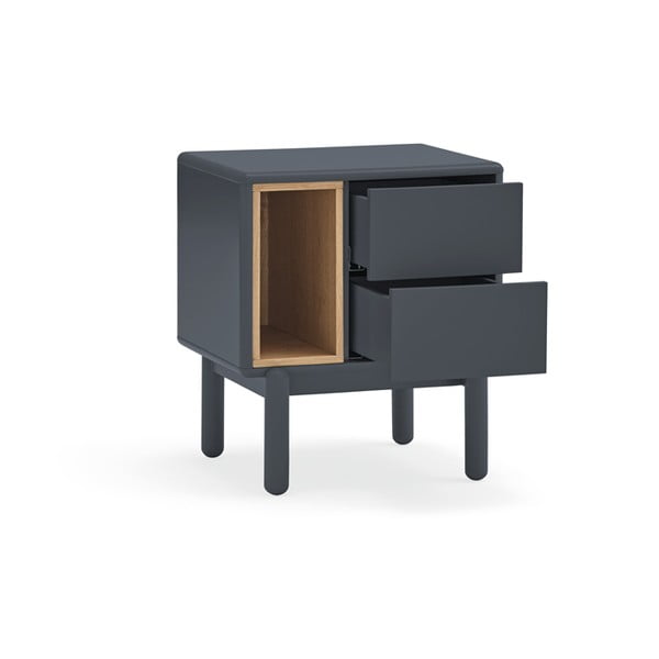 Тъмно сиво нощно шкафче Corvo - Teulat-image-3
