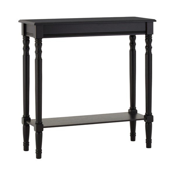 Черна конзолна маса от масивен бор 30x80 cm Heritage – Premier Housewares