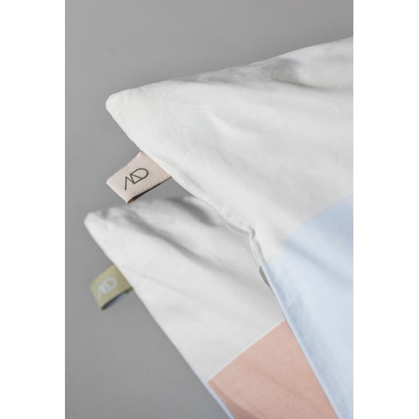 Светлосиньо единично  спално бельо от памук перкал 140x200 cm Colore – Mette Ditmer Denmark-image-4