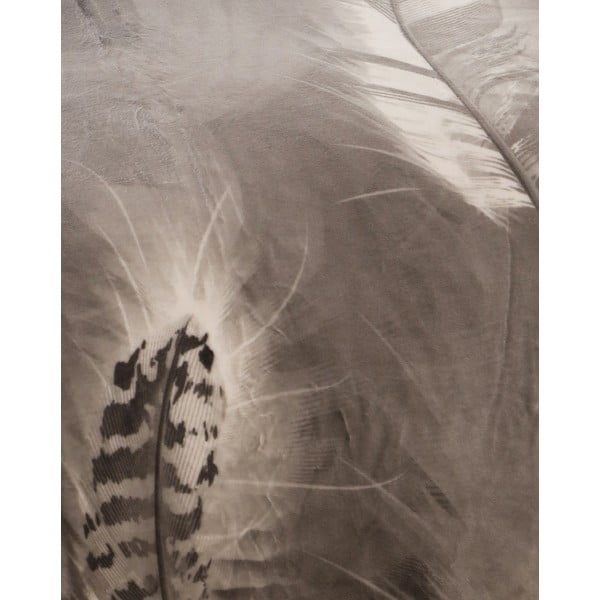 Сиво микроплюшено спално бельо за единично легло 140x200 cm - My House-image-1