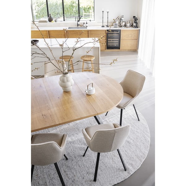 Допълнителна табла за маса за хранене от декор от дъб  135x50 cm Maddock – Rowico-image-1