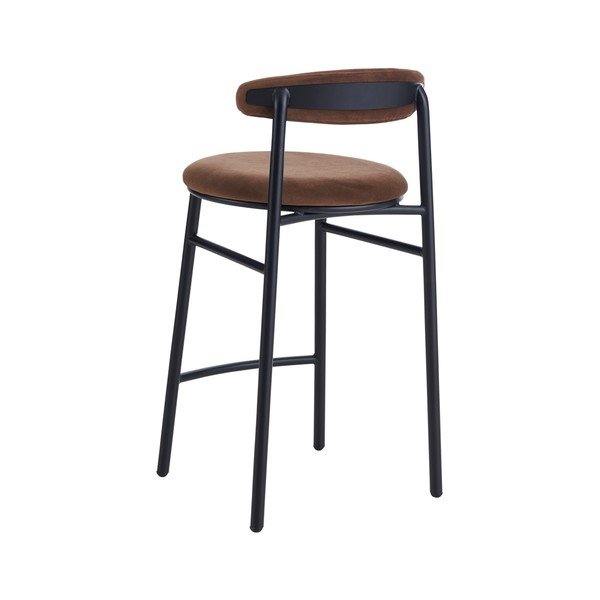 Кафяв метален бар стол (височина на седалката 66 cm) Doggi – Ellos Home-image-3
