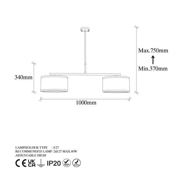 Висящо осветително тяло в златисто Way – Opviq lights-image-4