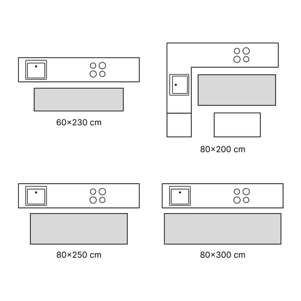 Синя пътека подходяща за пране 60x150 cm Abstract Colors Blue – Vitaus-image-4