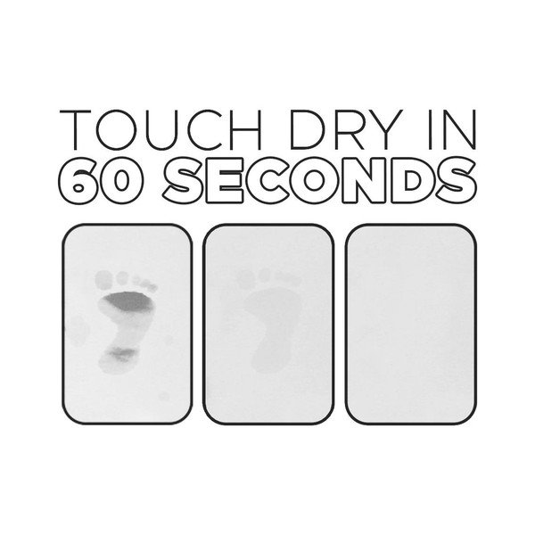 Бяло-светлосин килим за баня от диатомична глина 39x60 cm Stripe – Artsy Doormats-image-4