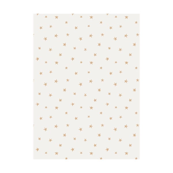 5 листа бяла опаковъчна хартия, 50 x 70 cm Stars - eleanor stuart